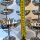 27 coupes en acier chromé inoxydable
