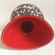 Vallauris Fat Lava Vase Red black 1950s Height 27 cm