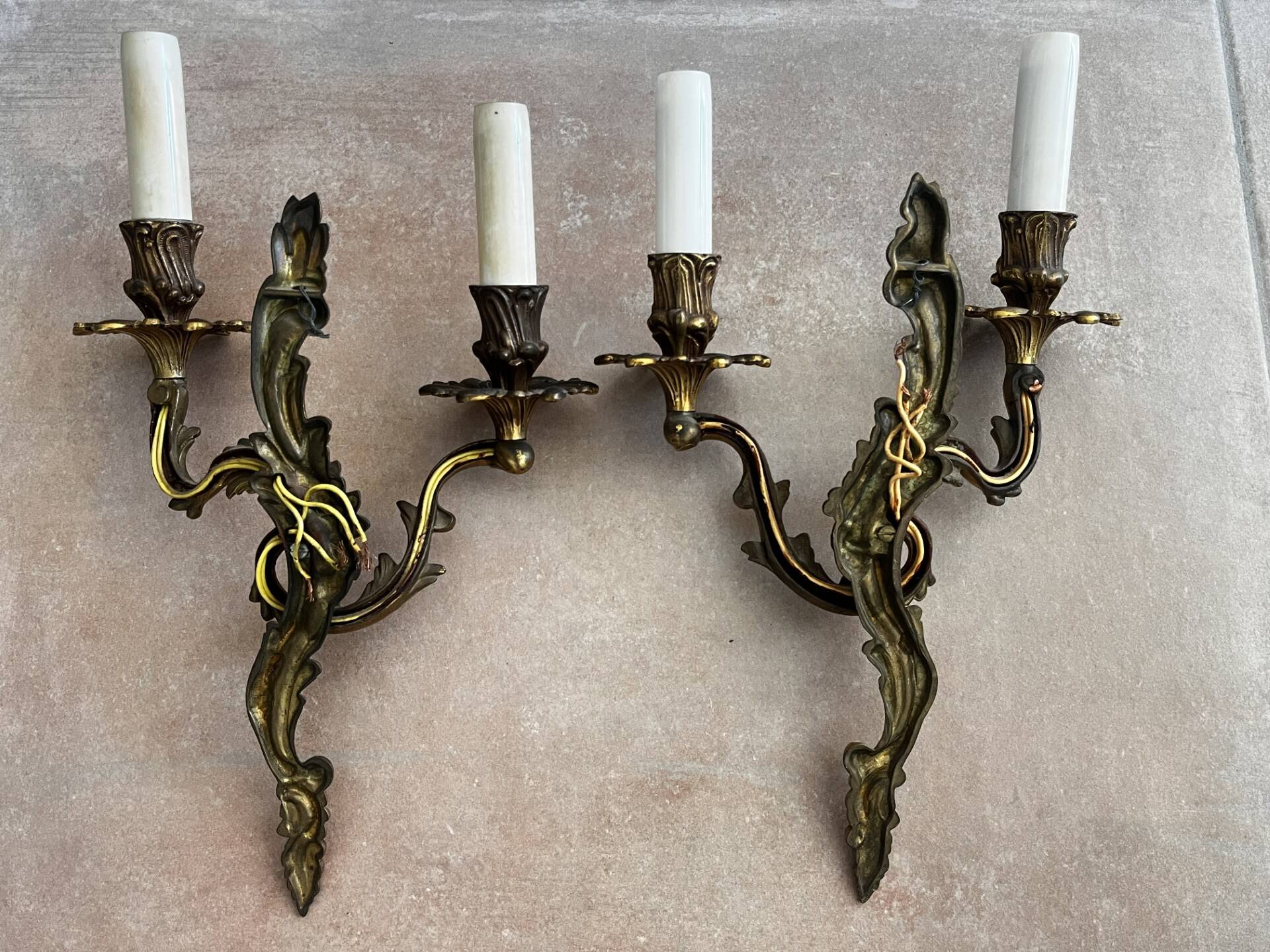 Antique wall lights