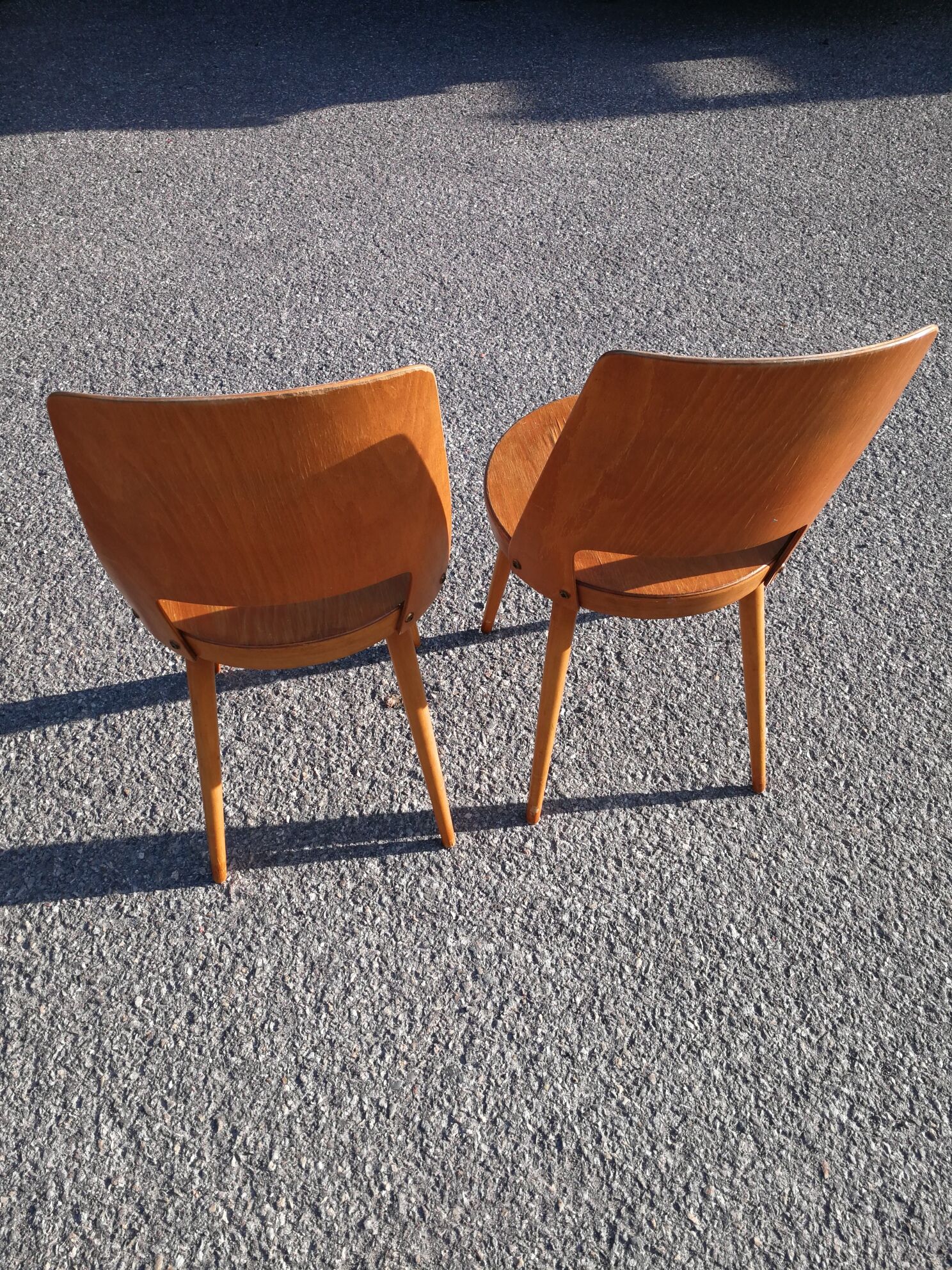 Lot of 2 chairs bistro Baumann series Mondor