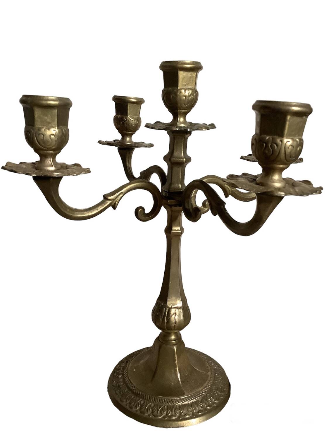 Pair of golden candlesticks