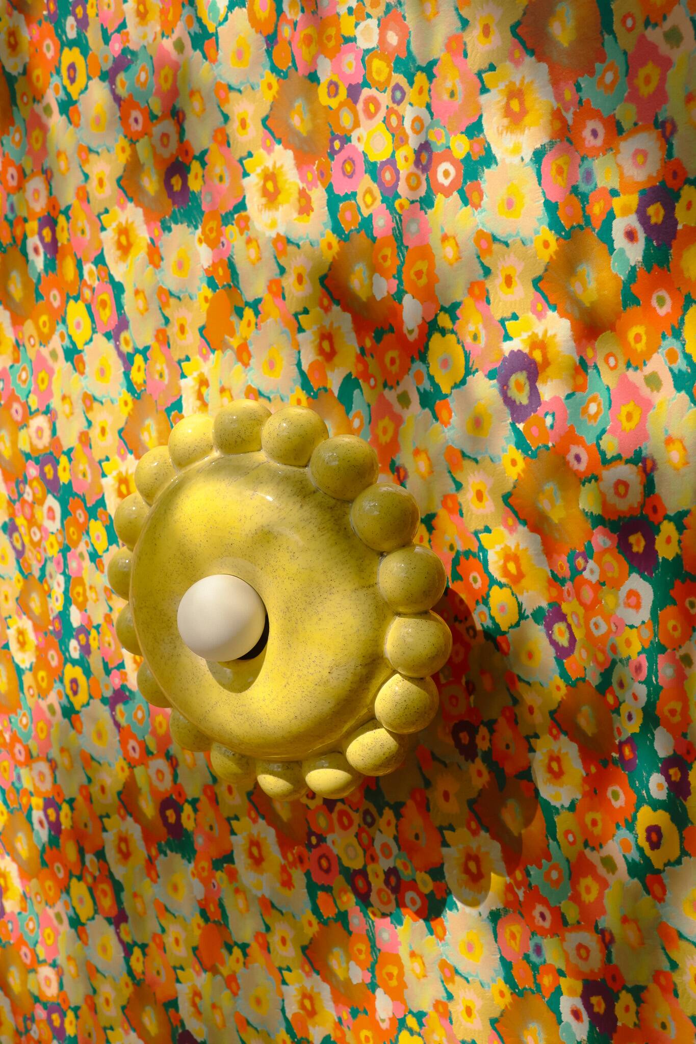 Luna Small Vanilla Yellow Wall Lamp