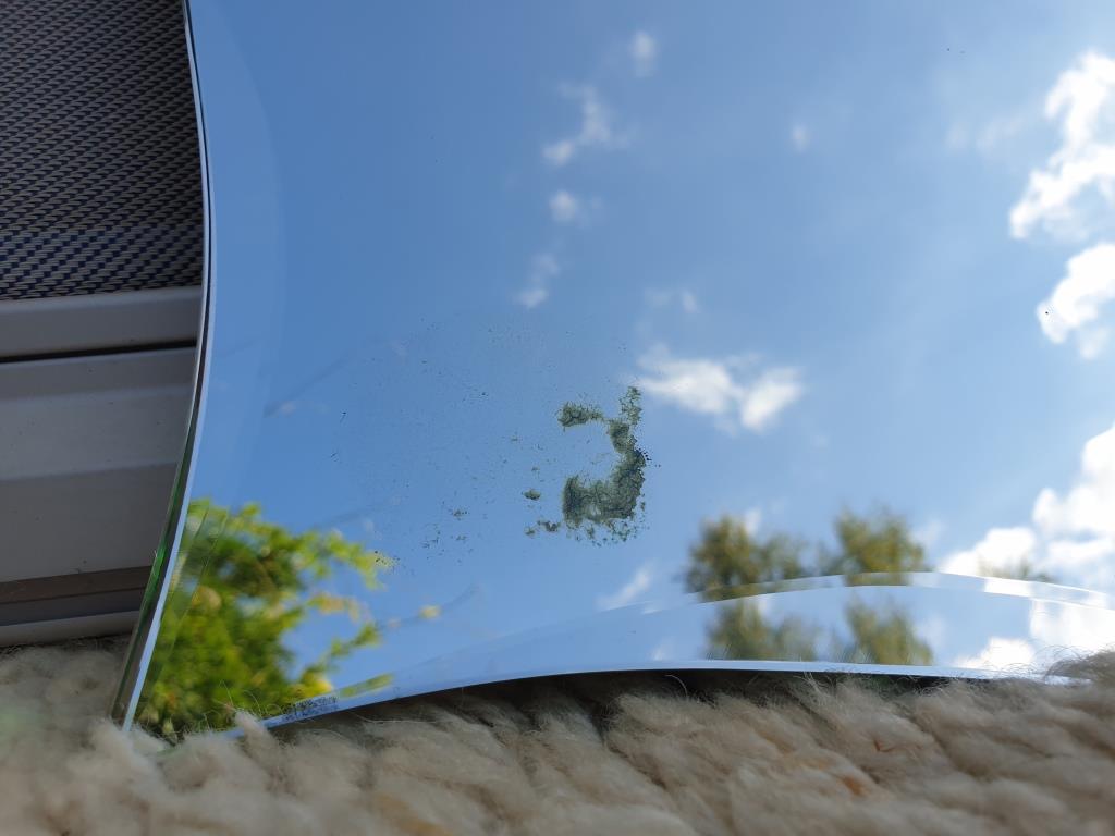 Mirror moustache Art Deco 1940 copper silver