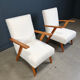 Pair of mid-century Dutch armchairs, 1960s