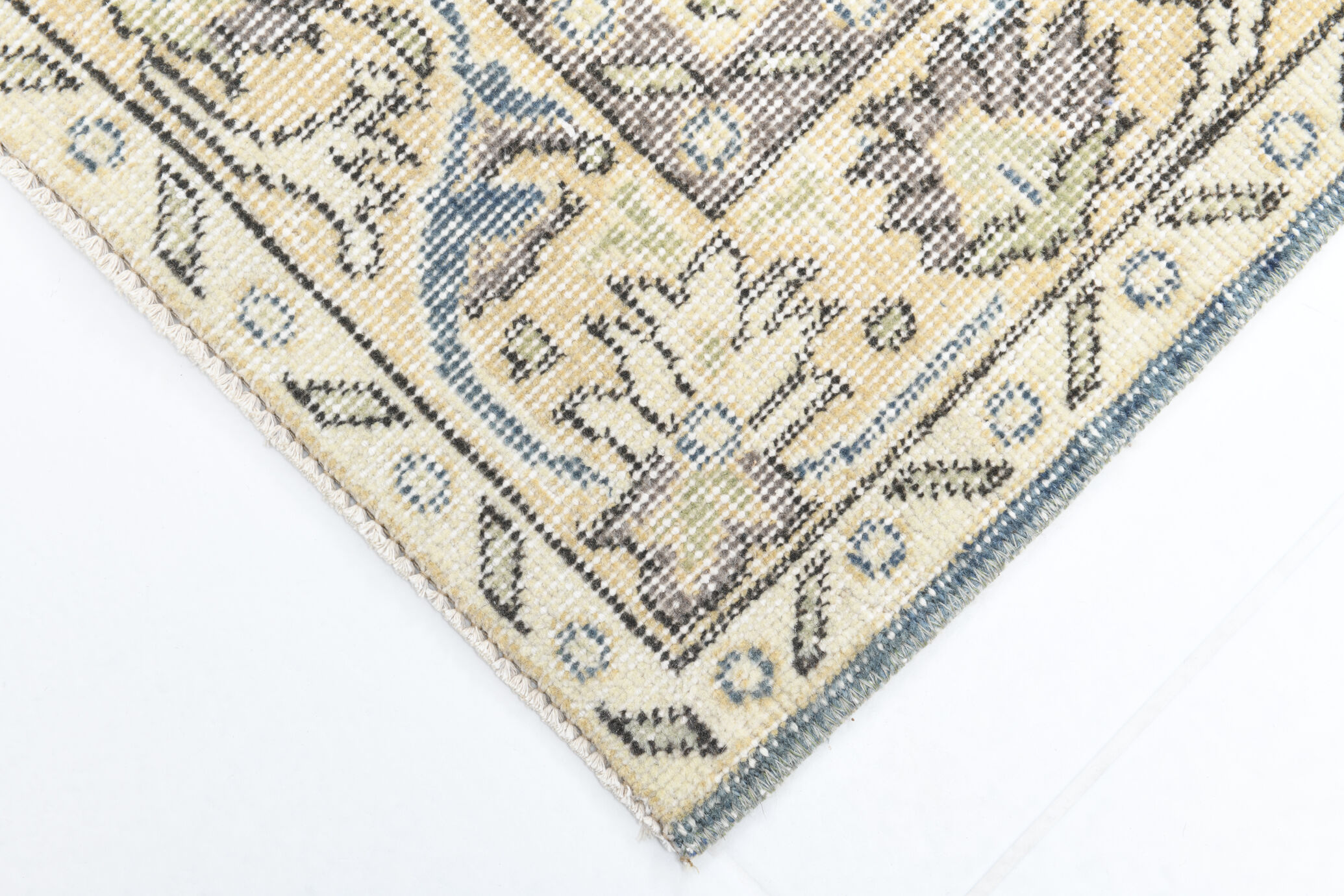 Classic soft blue carpets 216x117cm