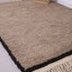 Taupe Handmade Moroccan Rug 177 x 219 cm - Berber Wool Rug - Bohemian Style