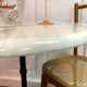 Table de bistrot en marbre
