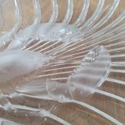 Plat de service en verre