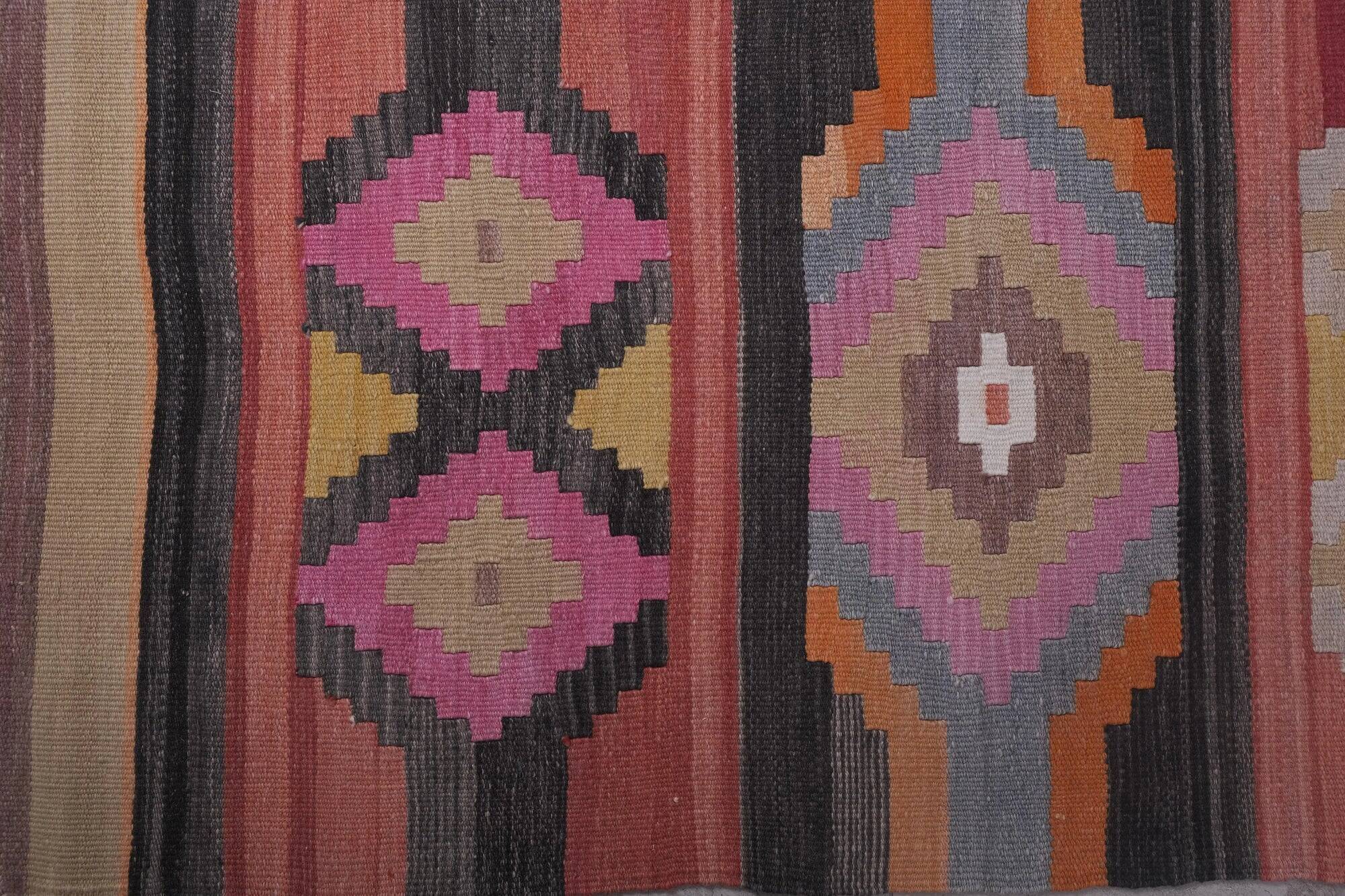 Vintage Turkish hallway rug 78x642 cm