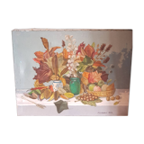 Large oil on canvas of a still life