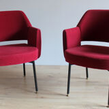 Pair of armchairs designed by Marc and Pierre Simon, Airborne edition