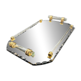 Beveled mirrored tray, Art Deco 1940, Saint-Gobain France