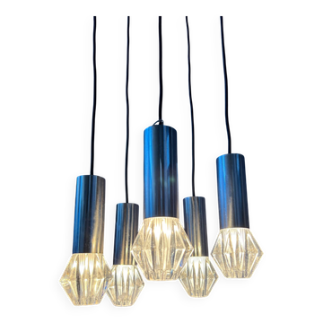 Suspension cascade Space Age Mid-Century / vintage luminaire