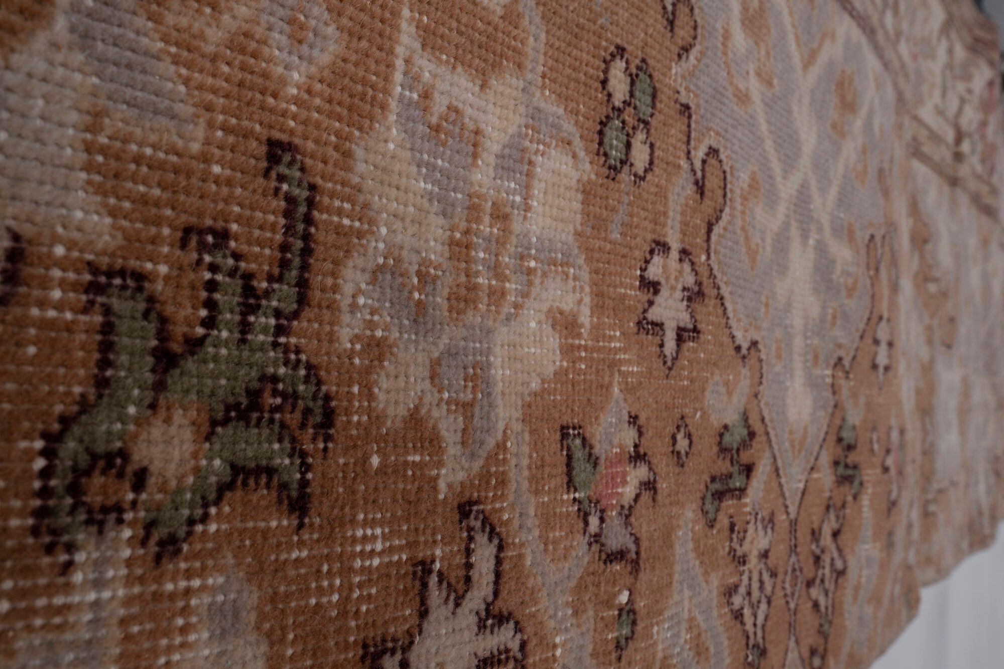 Turkish Oushak rug runner 62 x 238 cm