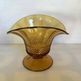 Art deco diamond tip fan vase