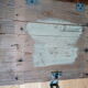 Industrial style wooden transport crate or chest