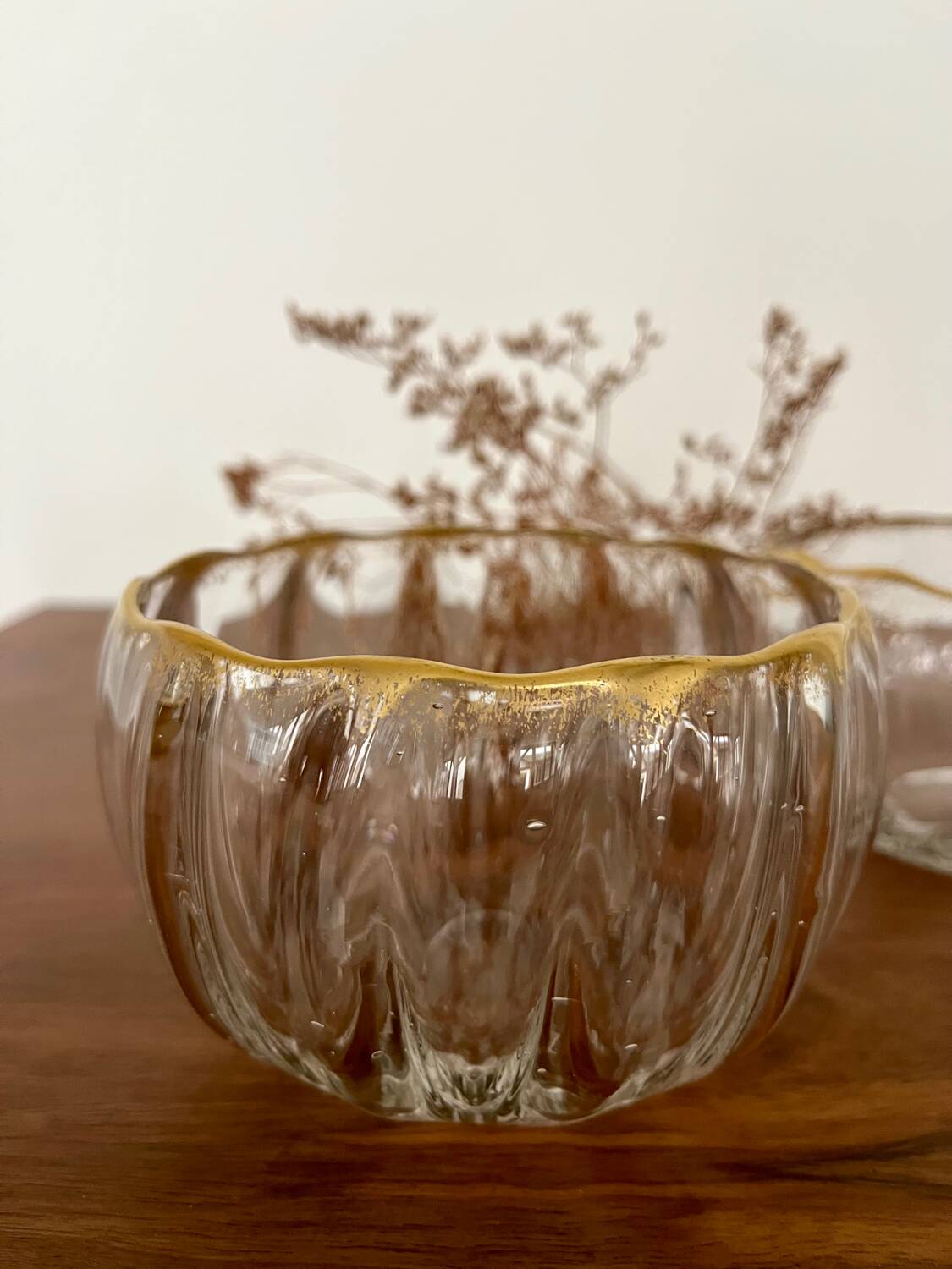 Pair of Baccarat crystal bowls from the Napoléon III period.