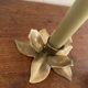Brass flower candle holder.