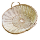 Panier de présentation rond en osier et rotin tressé