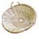 Panier de présentation rond en osier et rotin tressé