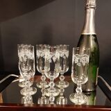 6 champagne flutes