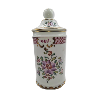 Enamelled porcelain pot