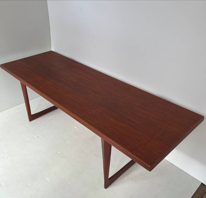 Large teak coffee table