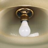 Wide-brimmed hat-shaped Murano suspension, Italy, 1970s