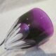 Baccarat crystal wine glass 12cl model Genova lined Amethyst 19.1cm