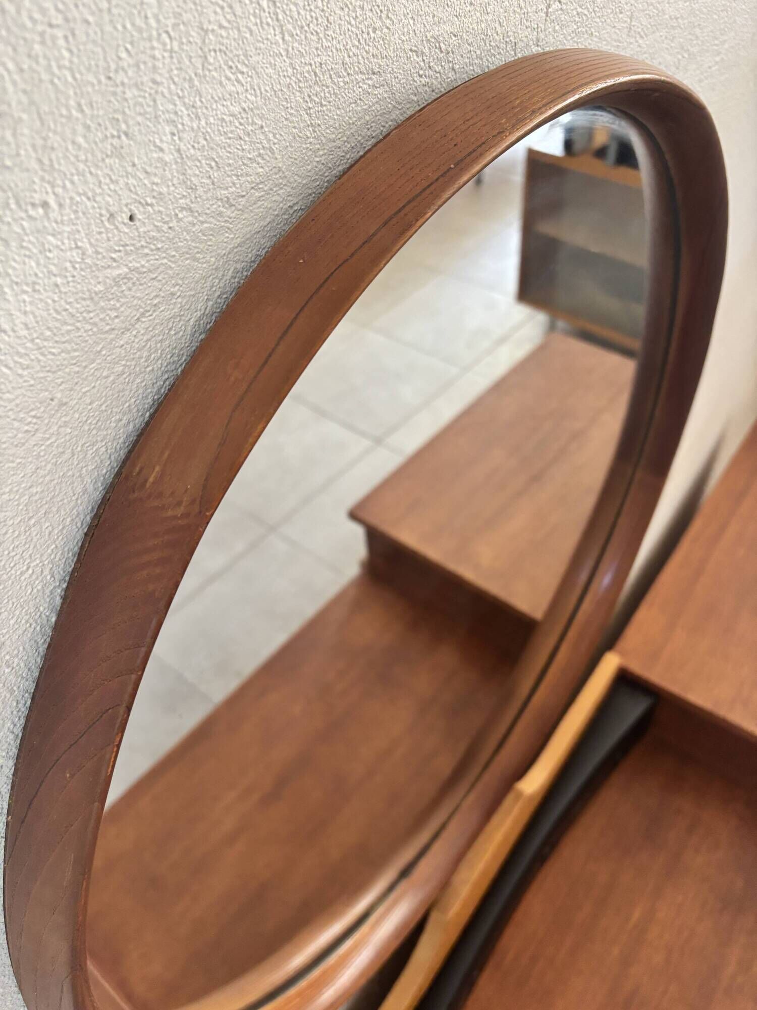 Coiffeuse scandinave vintage en teck, années 60