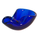Thick glass marine pocket vase from Murano