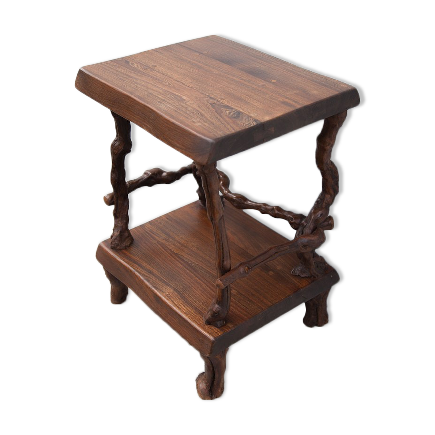 Vines and vintage wood table