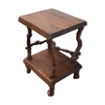 Vines and vintage wood table