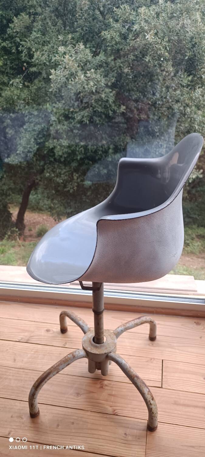 Rare industrial work chair from the 1960s