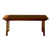 Banc en orme massif