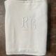 Similar listings: Antique monogrammed RG cotton sheet