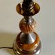 Table lamp base in onyx and chrome metal - 1970s