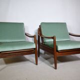 Mid-Century Design Teak Lounge Chairs from Denmark, Set of 2, 1960s