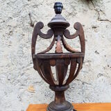 Pied de lampe en bois H56