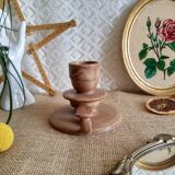 Hand candle holder in sandstone vintage cellar rat
