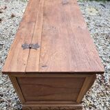Wooden chest with lion paws