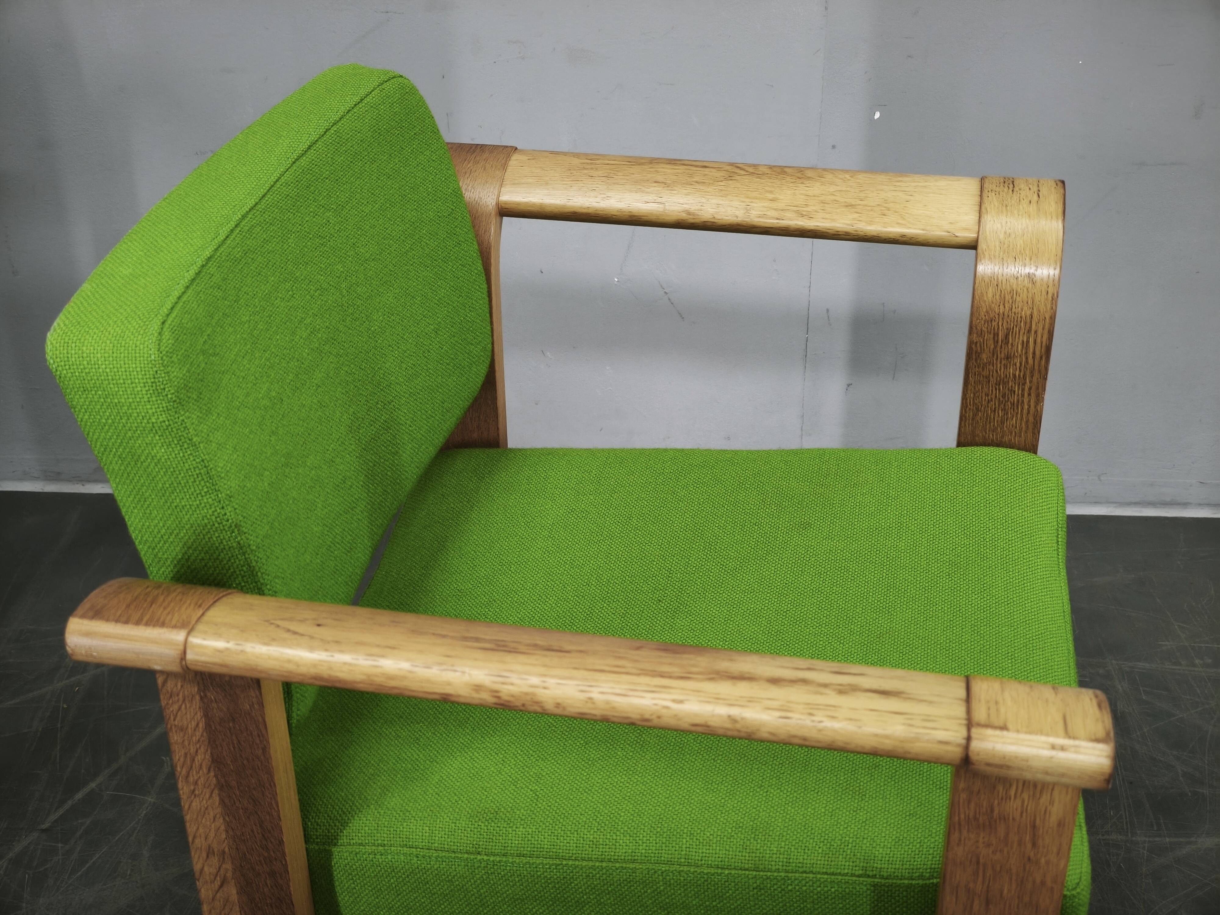 Set of 4 Danish Oak Armchairs by Magnus Olesen, 1960s