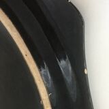 Vintage black ceramic pie dish