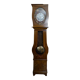 Horloge comtoise peinte main en merisier