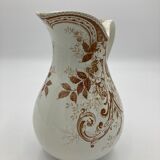 Faience pitcher Creil and Montereau Rinceaux