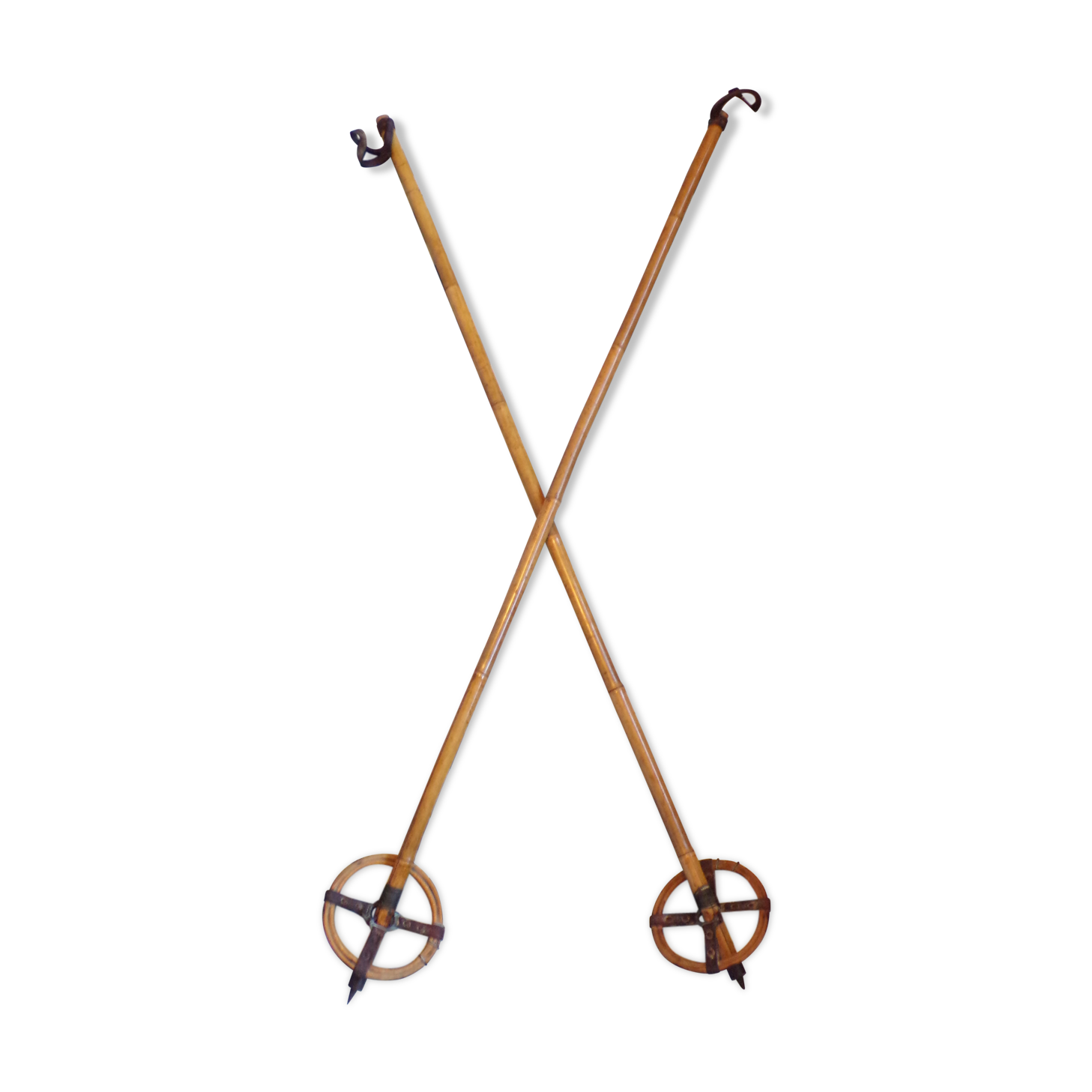 Vintage reed ski sticks