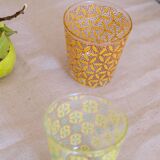 Vintage flower glasses Cerve Italy