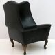 Georgian Style Rare Original Chesterfield Leather Armchair, 1950s