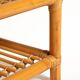 Scandinavian bamboo and rattan bench, second half of the 20th century
