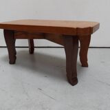 Table d'appoint vintage basse hollandaise en chêne 1950